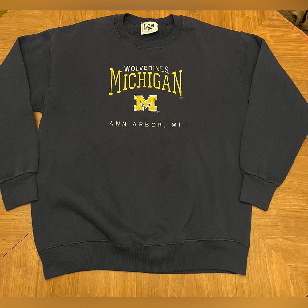 Vintage Michigan Wolverines Ann Arbor Michigan Lee Sports  MADE IN USA